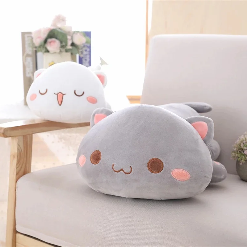 

1pc 35/50/65cm Kawaii Lying Cat Plush Toys Stuffed Cute Cats Doll Lovely Animal Pillow Soft Cartoon Cushion Kid Birthday Gift