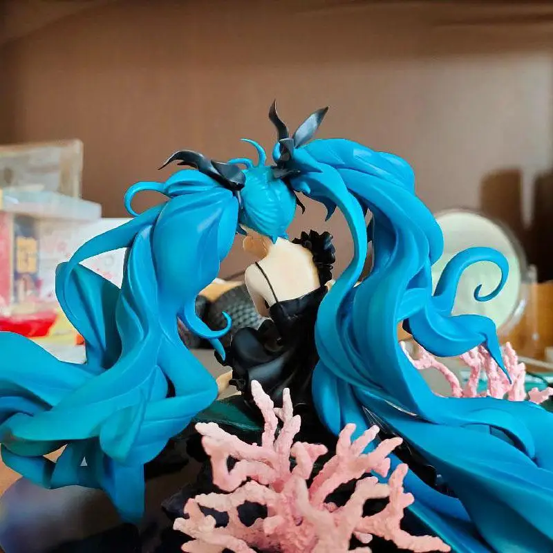 Хацунэ Мику Фигма Глубокоморская Девочка Экшн-фигурка Версия "Снежная Звезда" С множеством аксессуаров Певица, украшение для комнаты, детский подарок, игрушки.