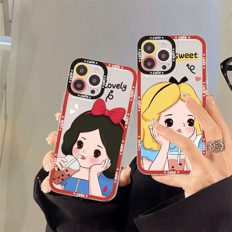 

Cartoon Disney Princess Phone Case for iPhone 11 12 13 Mini Pro Max 14 Pro Max Case shell