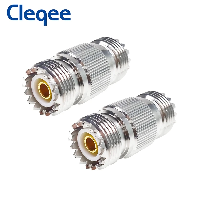 

Cleqee 1 шт. RF разъем UHF Female SO239 к UHF Female SO239 RF адаптер коаксиальный адаптер