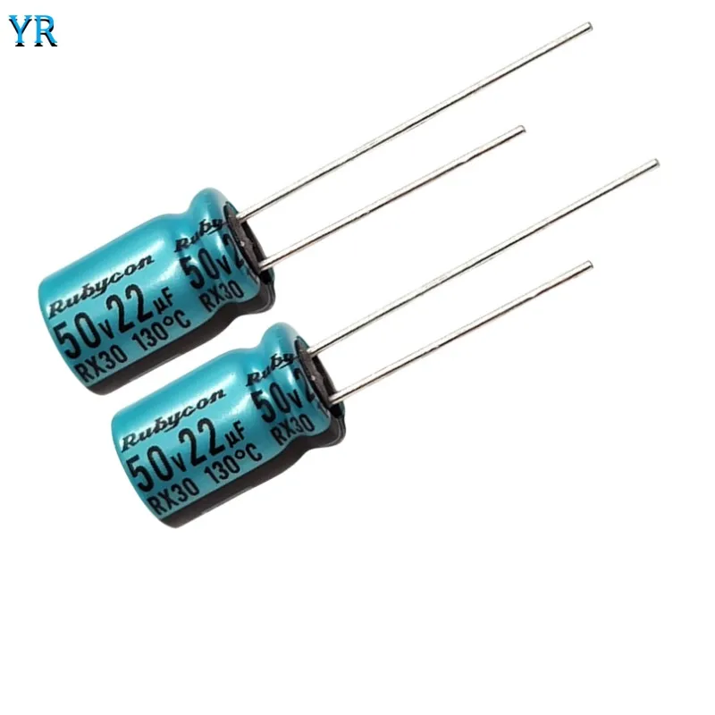 

20PCS Rubycon 50V22UF 8x11.5mm Electrolytic Capacitor RX30 130℃ 22uf 50V 8X11.5MM