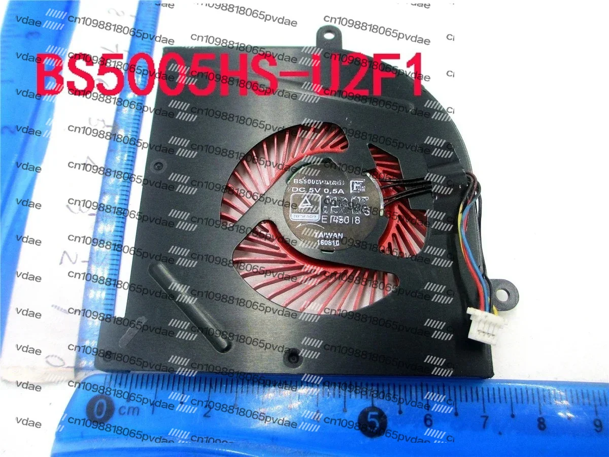 Фото Новый вентилятор охлаждения для MSI GS63VR GS63 GS73 GS73VR MS-17B1 Stealth Pro A-POWER CPU BS5005HS-U2F1 GPU BS5005HS-U2L1, красный. №1