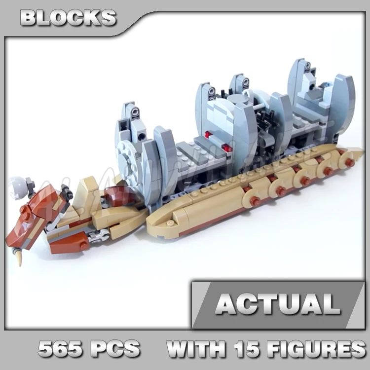 

565pcs Star Battle Droid Troop Carrier Transporter Gungan rior 10374 Building Blocks Toys Compatible With Model