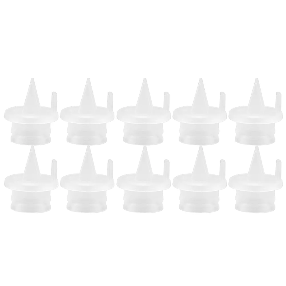 

10 Pcs Electric Breast Pump Duckbill Valet Valve Counterflow Replaceable Silicone