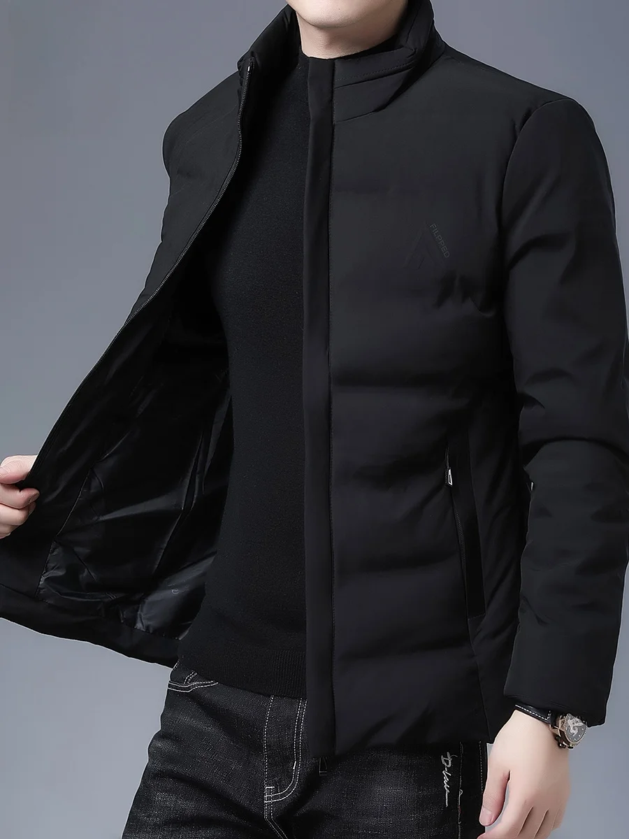 Мужская короткая куртка Romon на хлопковой подкладке новинка 2024 зимняя теплая