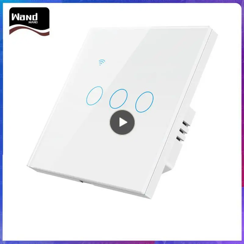 

Support Alexa Google Home Smart Touch Switch 1/2/3/4 Gang Touch Light Switch Tuya Wif Wall Light Switches Aubess Wifi Hot New