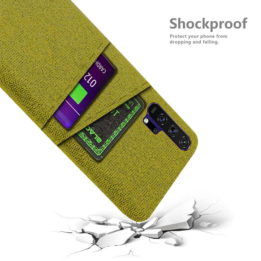 

Fabric Case Case For Honor 20 Pro Case Cover For Huawei Honor 20 Pro Yal-Al10 Dual Card Fabric Cloth Cover For Honor20 Pro Coque