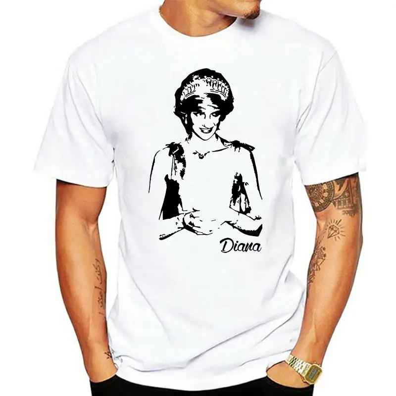 

Футболка Мужская/женская, хлопковая Модная рубашка, топ Diana, лето