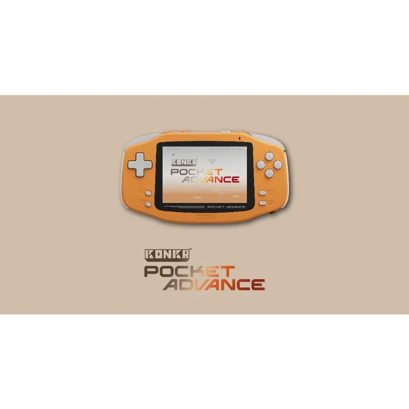 Фото AYANEO KONKR Pocket Advance — портативная ретро-игровая консоль в классическом дизайне GBA, портативный карманный игровой плеер, ретро-игровая консоль. №5