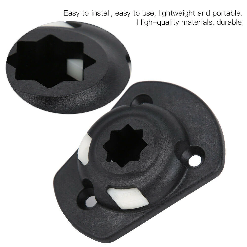 

Durable Kayak Mount Base Black Inflatable Kayaking Lightweight M6 Screws