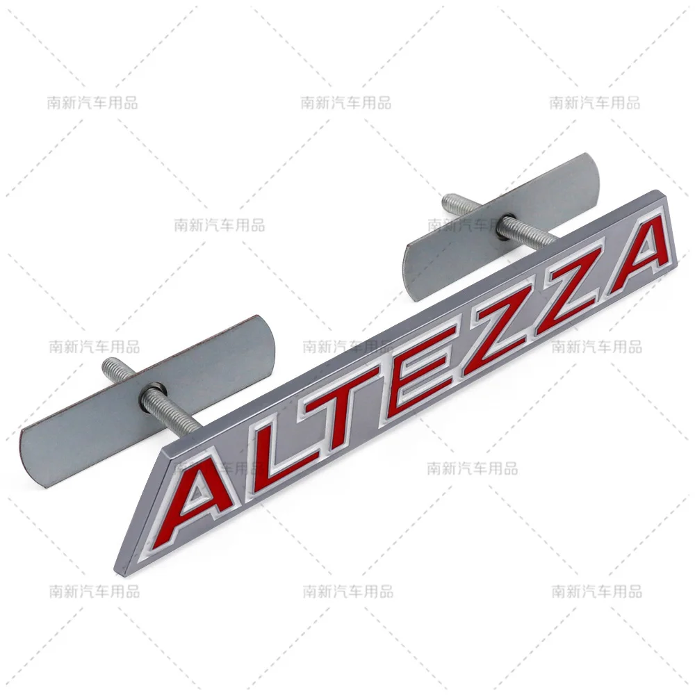 Фото Эмблема-наклейка ALTEZZA для передней решетки радиатора, подходит для Toyota, 3D-логотип, аксессуары для стайлинга и модификации. №1