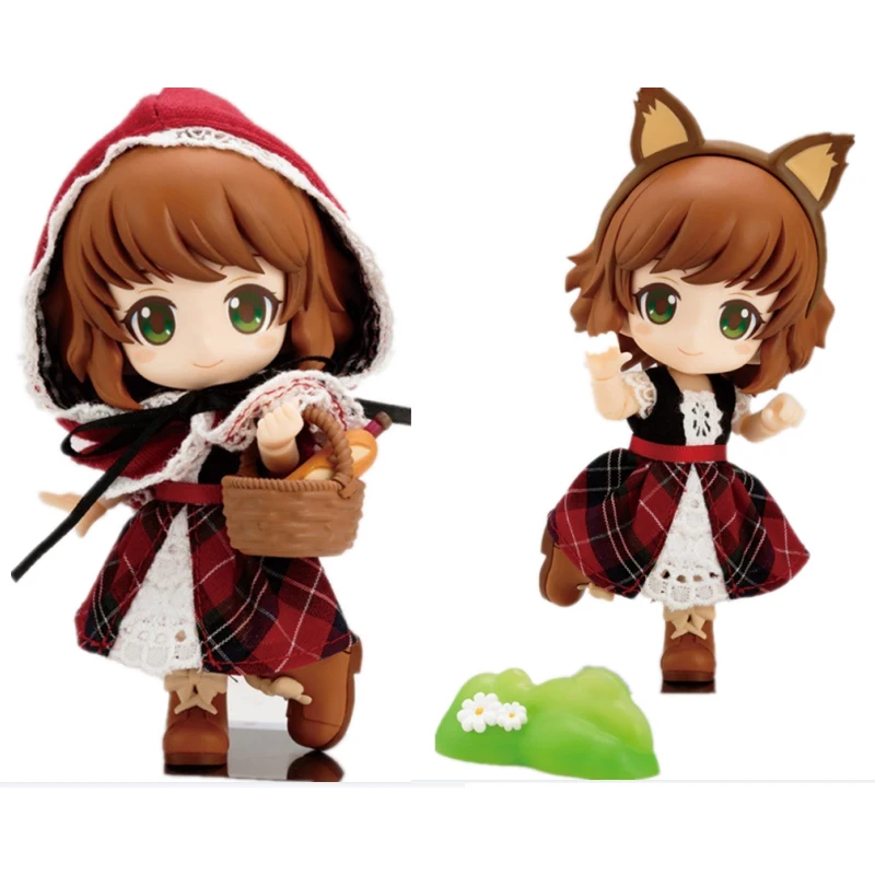 Nendoroid-figura de acción de Anime, cuento de hadas, pequeño sombrero rojo, capucha, ropa Real, modelo de juguete Kawaii, muñeca linda, regalo para niños
