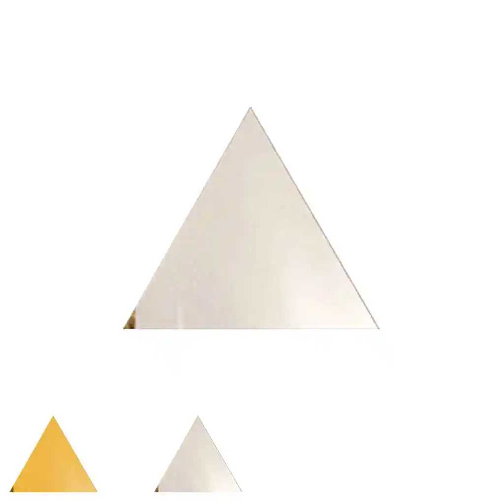 

100pcs/Set Triangular Mirror Sticker 3D Acrylic Mirrored Decals DIY Removable Decals Ornaments Room Home Decoration Wallpaper