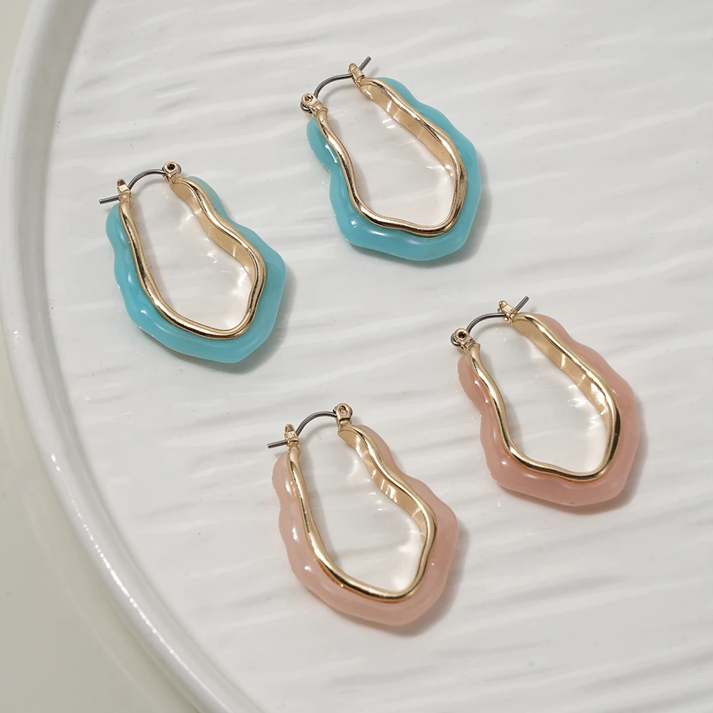 Модные простые серьги для женщин ювелирные изделия в подарок на день Святого