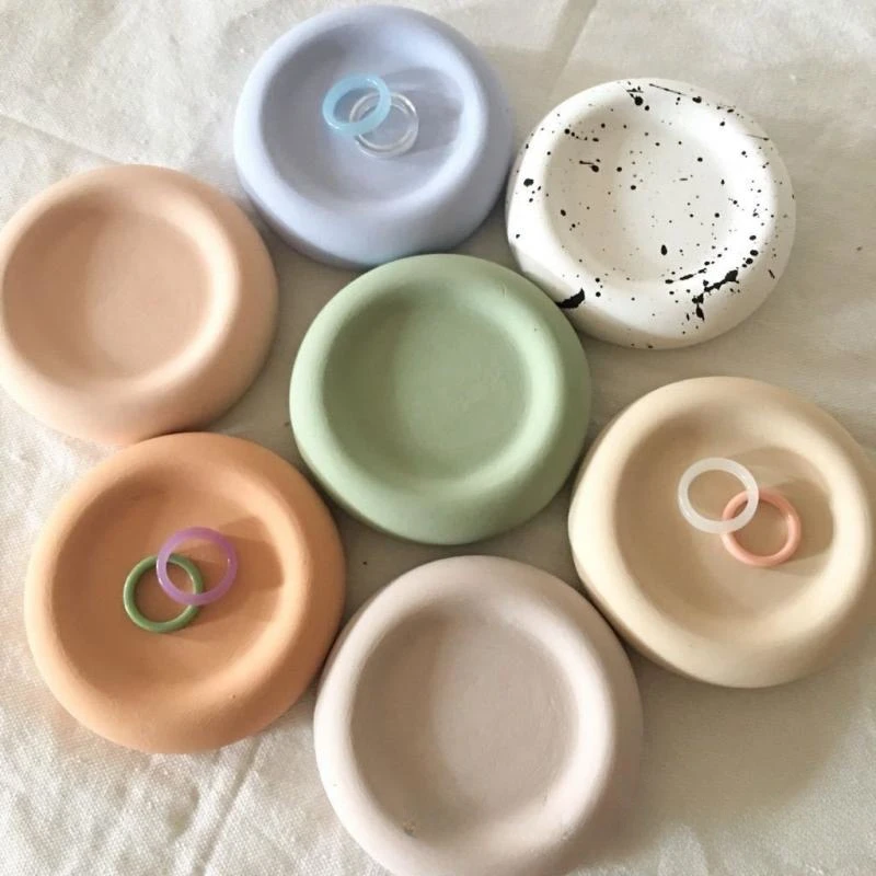 Креативный поднос для хранения бетона в виде Луны силиконовые формы гипса из