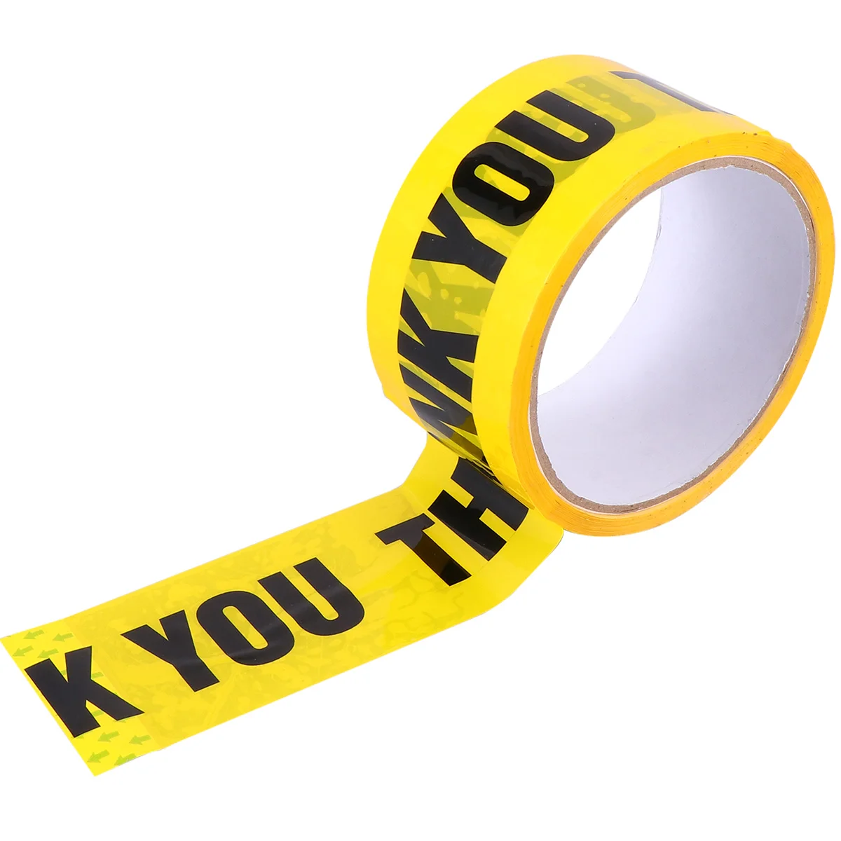 

1 Roll THANK YOU Safety Tape Safe Self Adhesive Sticker Warning Tape Masking Tape for Walls Floors Pipes (Yellow)