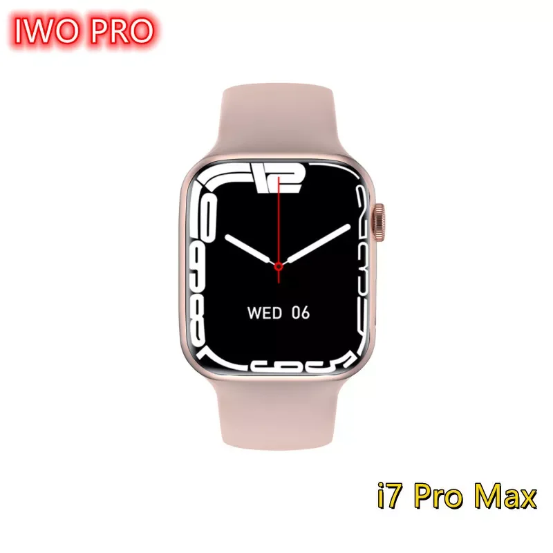 

IWO 2022 i7 Pro Max Smart Watch Series 7 Bluetooth Call Heart Rate Message Reminder Sports Smart Watch 7 for Android IOS
