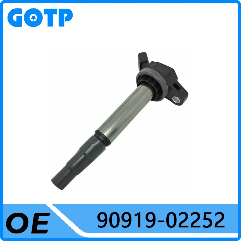

1 шт. брендовая катушка зажигания GOTP 90919-02252 для TOYOTA Auris Avensis Corolla Prius RAV4 Verso Yaris, запасные части для автомобиля