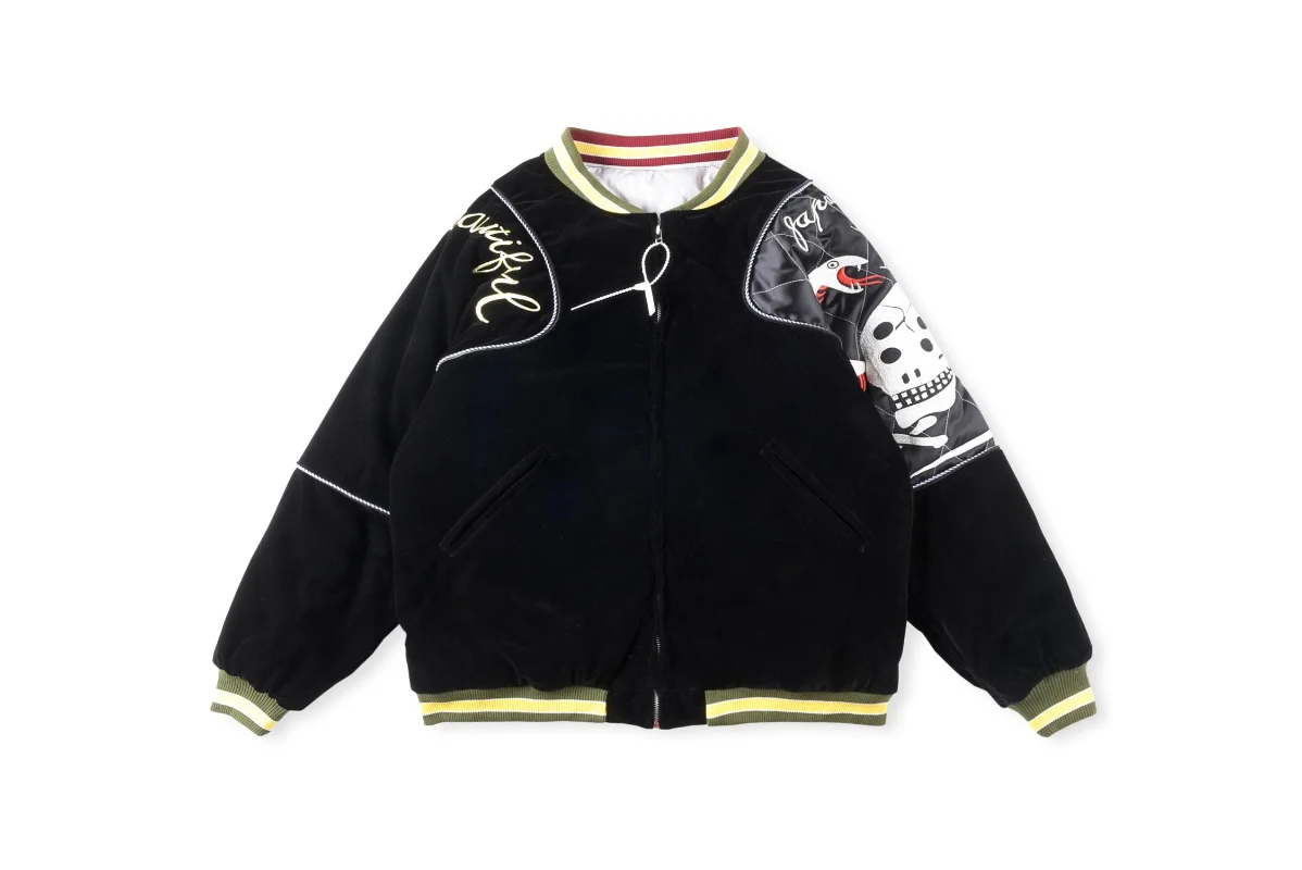 

Куртка с вышивкой в виде черепа для мужчин и женщин, 100% хлопок