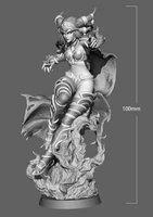 100mm resin model kits devil queen figure unpainted no color rw 707