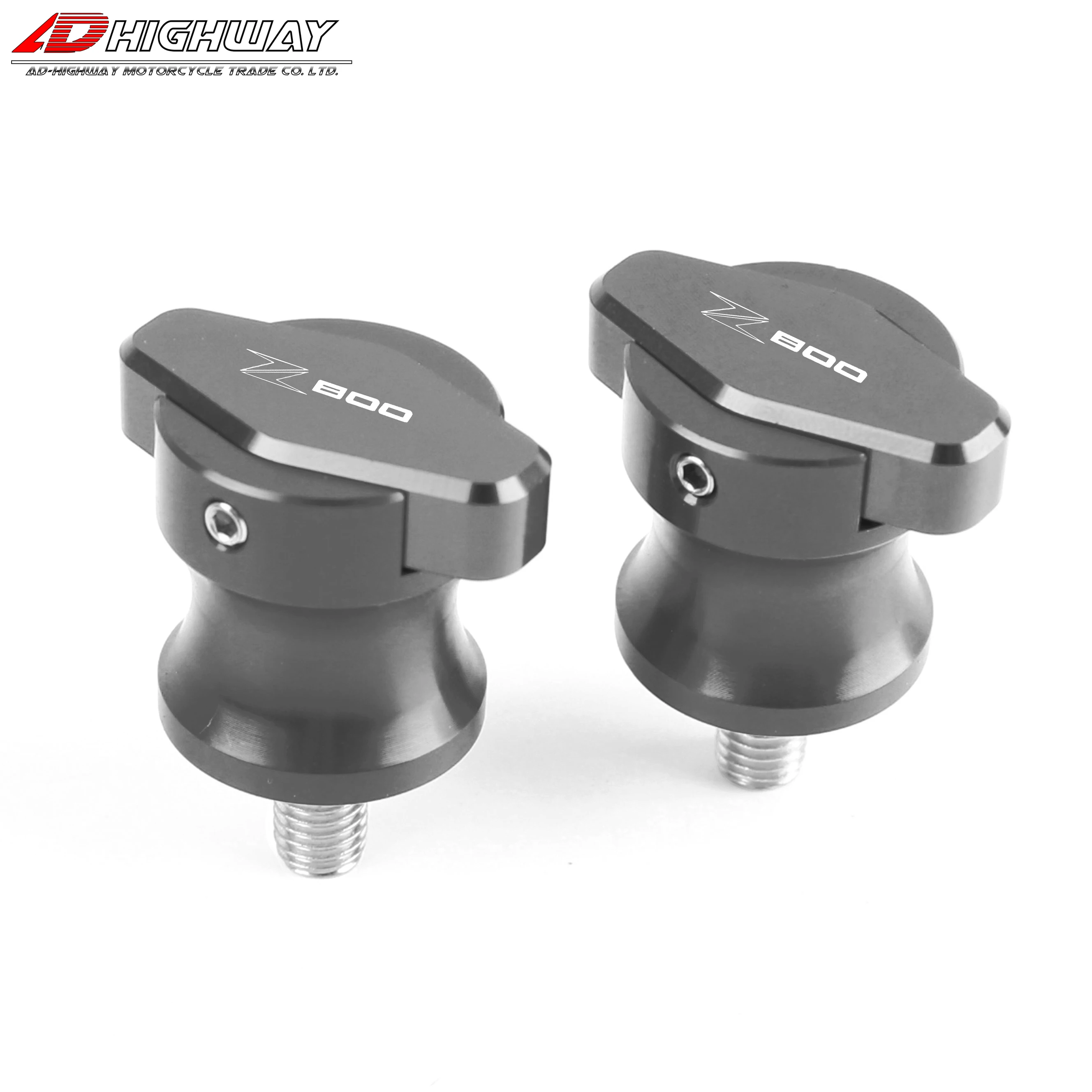 

Motorcycle CNC Aluminum Accessories Swingarm Spools Slider 8mm Stand Screws for KAWASAKI Z 800 Z800 2013-2016 with Z800 LOGO