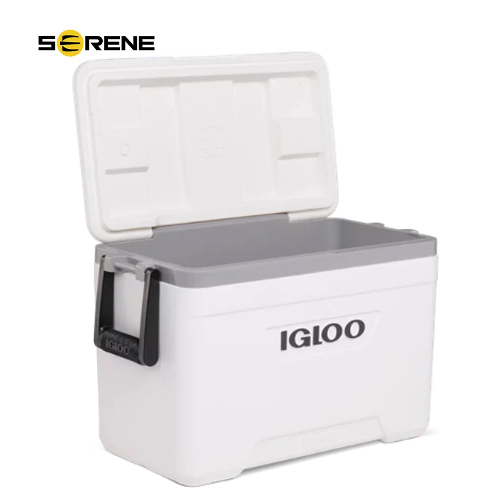 Igloo Portable 25 QT Marine Hard Sided Cooler, White