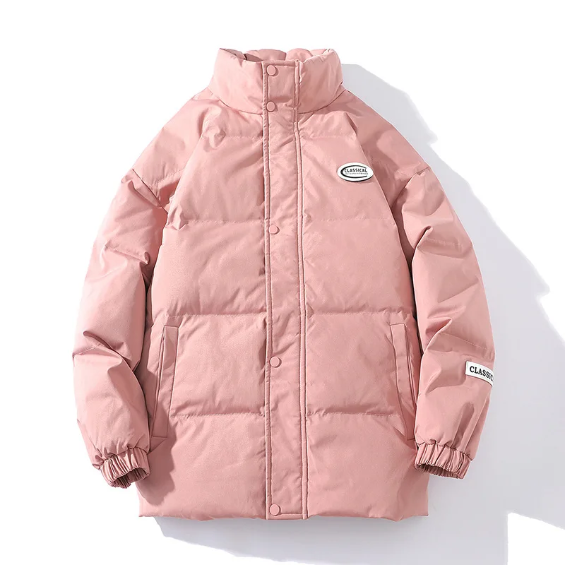 Winter Coat Classic Stand Collar Multi-color Warm Coats Men  Couple's Fashionable Outdoor Sports Jacket  Jaqueta Masculina