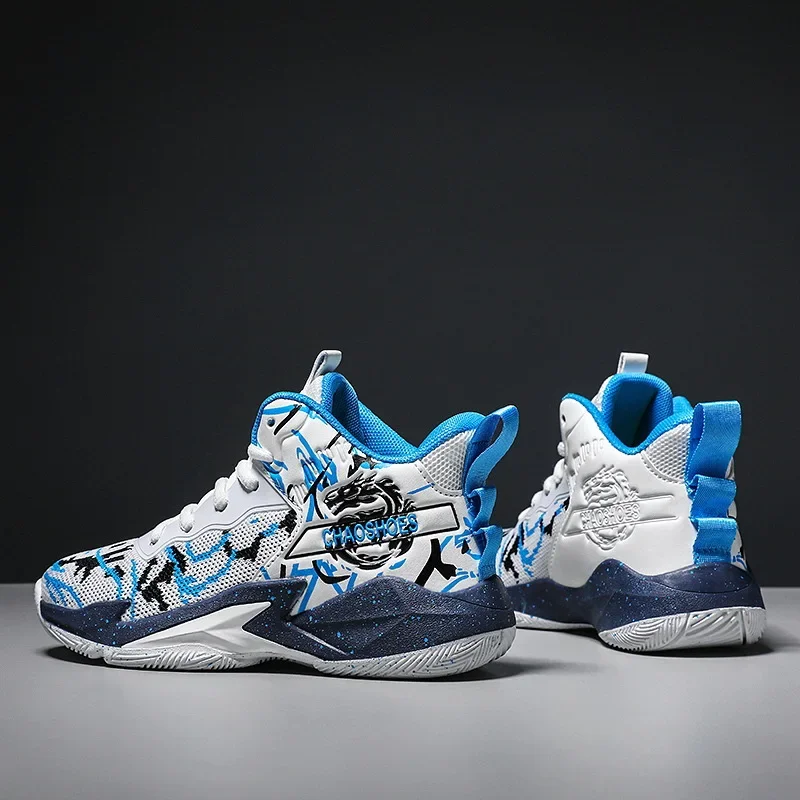 Детская Баскетбольная обувь для детей старшего возраста дышащая износостойкая