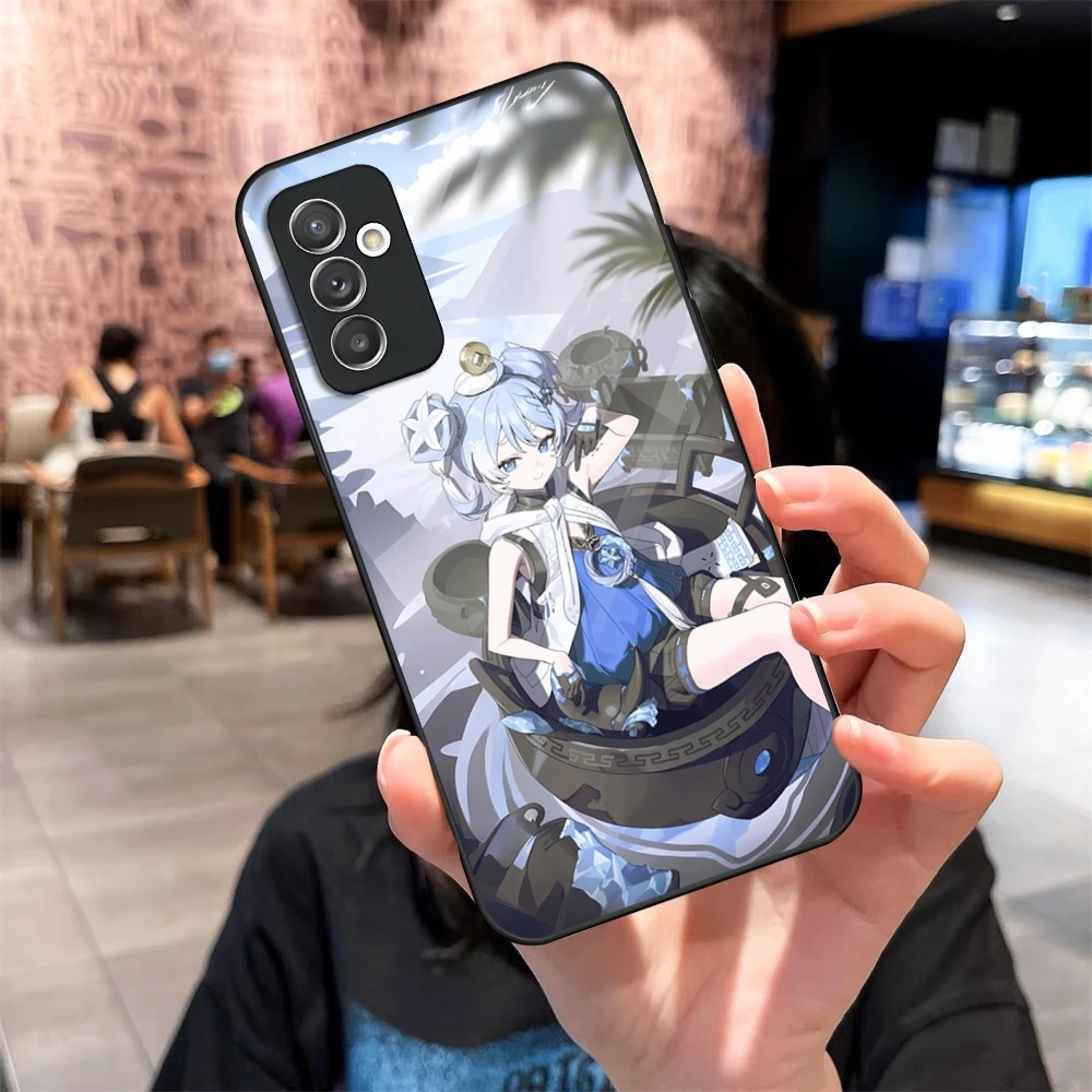 Чехол для телефона Wuthering Waves Youhu стекло Samsung Galaxy S24 S20 S21 S22 S23 Ultra Fe Plus A34 A54 A16 A24 A52 A53 M54