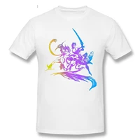 summer final fantasy white tee shirts 2021 men cotton tops tees game graphic t shirt anime clothing custom for birthday