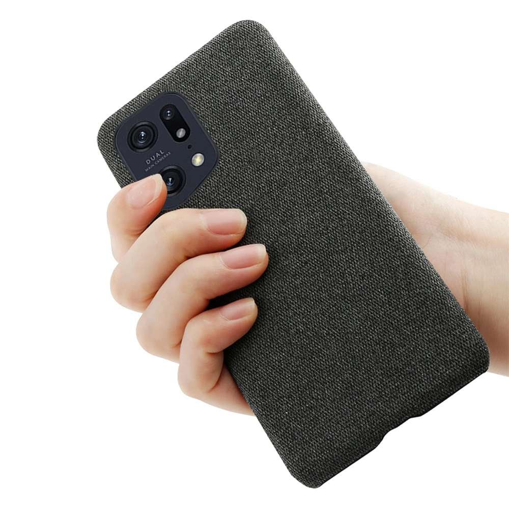 Для OPPO Find X5 Pro Realme GT2 9 Plus 9i V25 C35 Funda Роскошный тканевый чехол с текстурой для A36 Reno7 Z SE