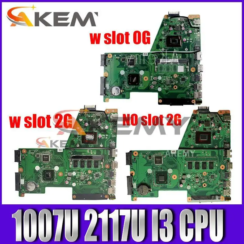 Материнская плата X451CA для ноутбука ASUS X451C X451CA F451C, оригинальная планшетология 1007U 2117U I3, ЦП 0 ГБ, 2 Гб ОЗУ