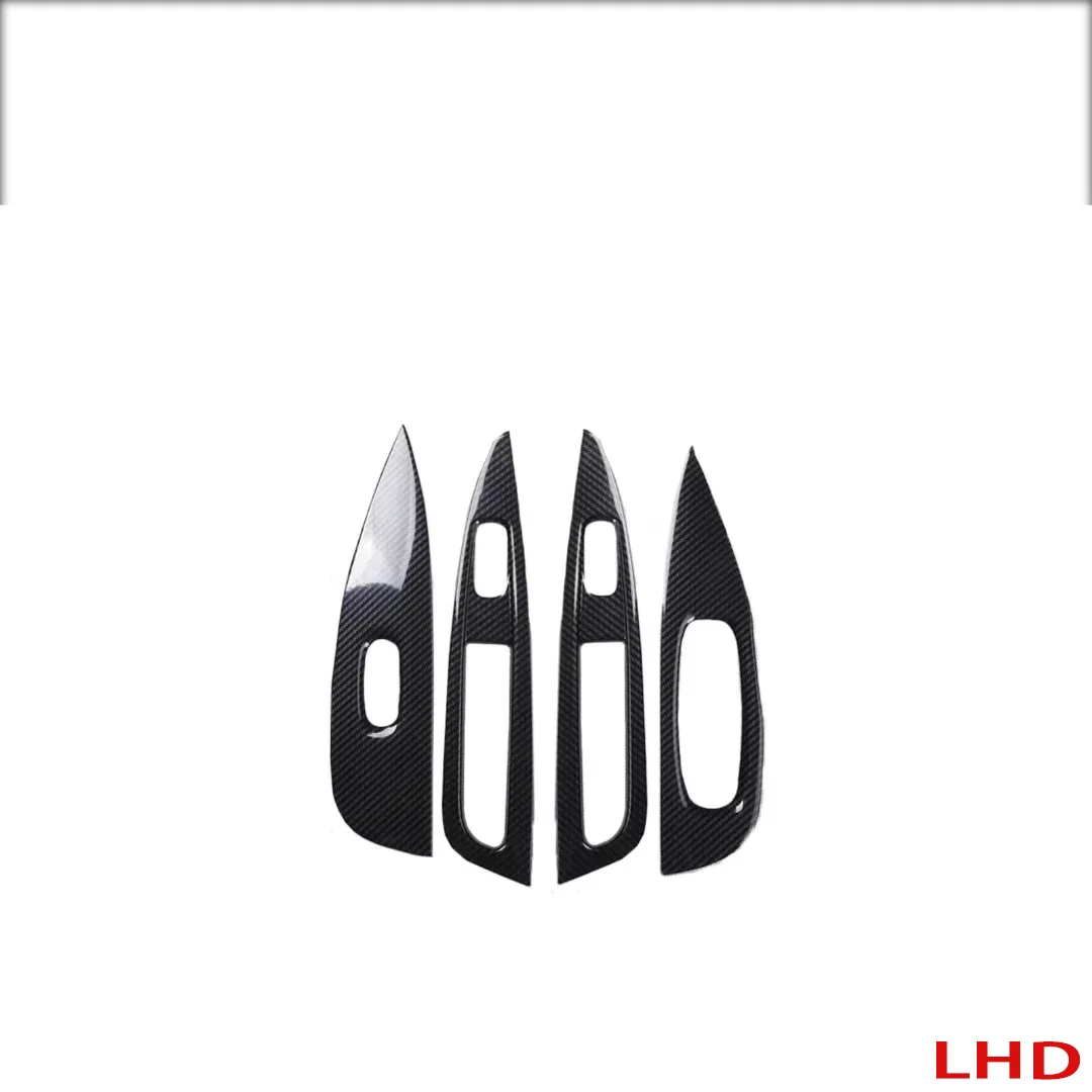 

LHD RHD для Nissan Qashqai J11 2019 2020 ABS углеродное волокно аксессуары для интерьера боковое окно переключатель крышка рамка украшение автомобиля