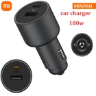 Автомобильное зарядное устройство Xiaomi, 100 Вт, 5 В, 3 А, 2 USB-порта