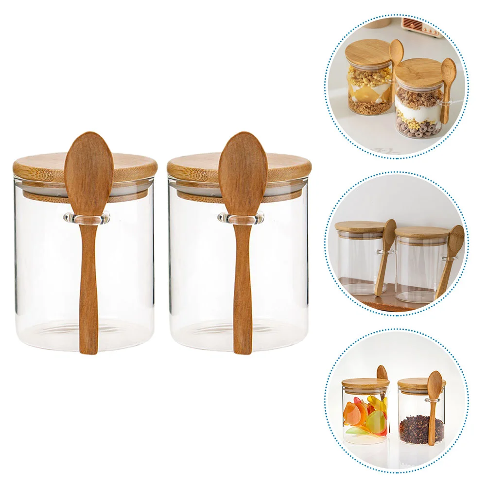 

Kitchen Canisters Large Glass Jar Lid Airtight Lids Terrarium Tea