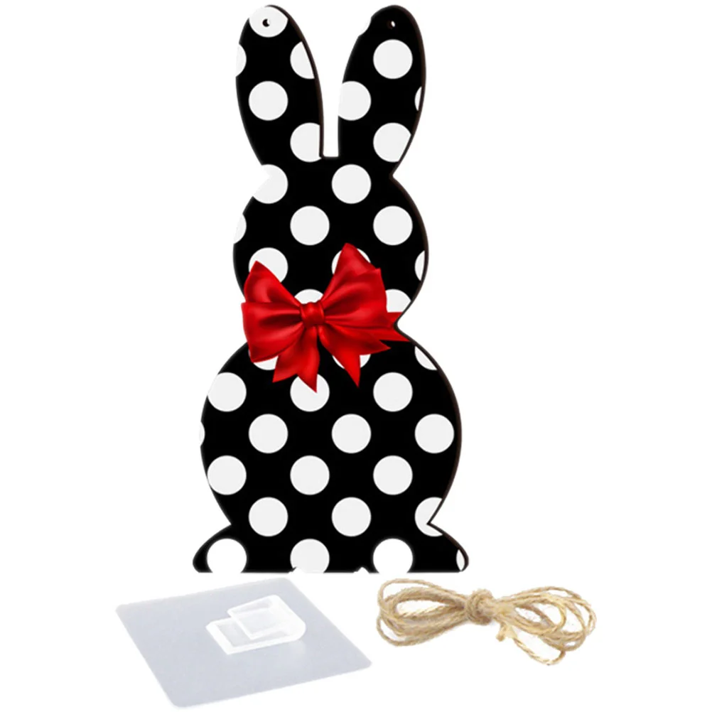 

Decorative Easter Door Sign Easter Hanging Rabbit Sign Photo Prop Decor Party Supply