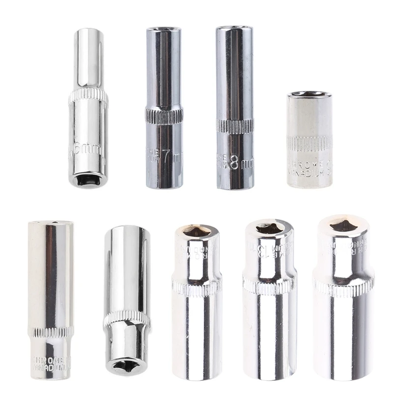 

Compact Socket Wrench 1/4 Hex Ratchets Sleeve Bar Socket Adapter Drive Socket Wrench 6-14MM Universal Joint Spanner