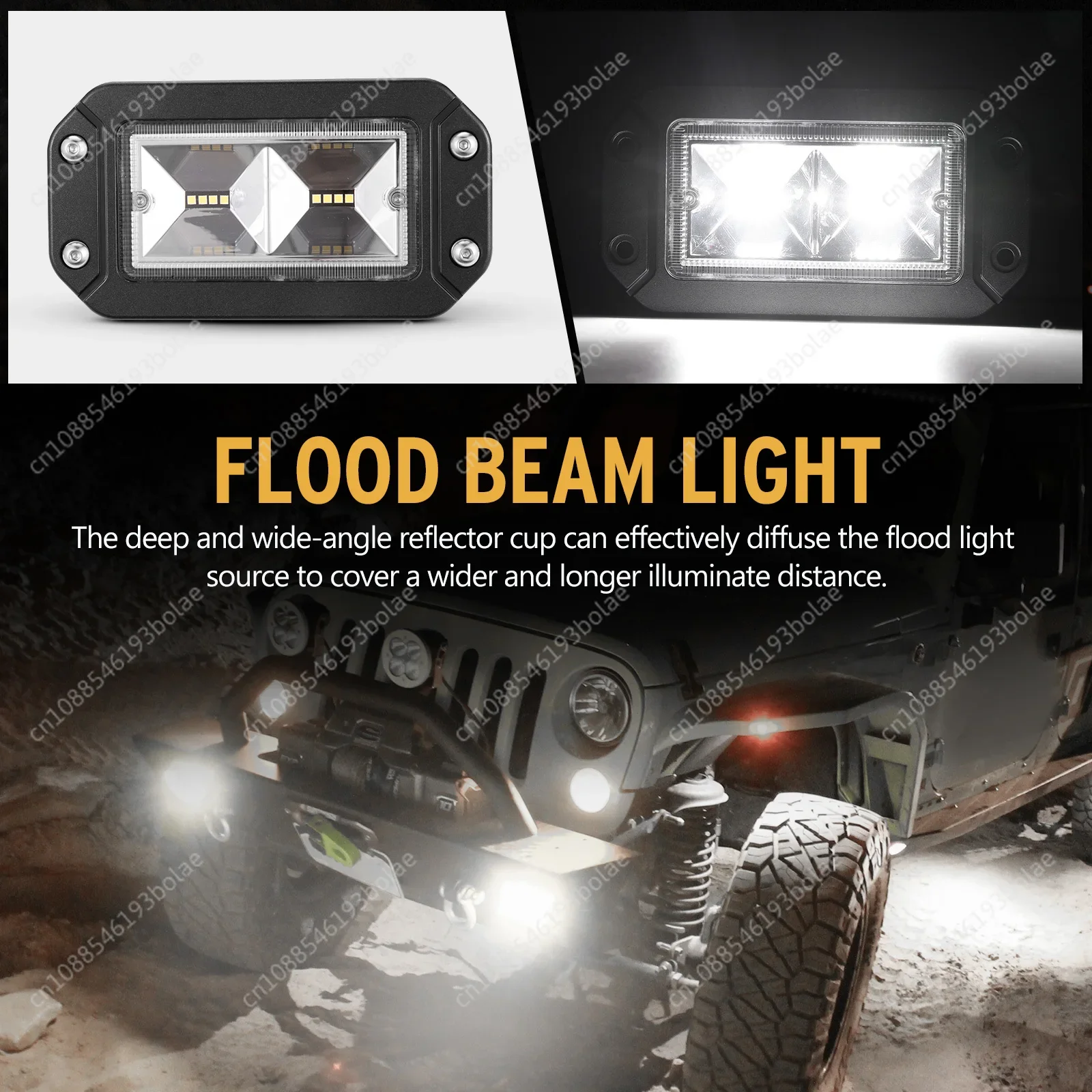 6-дюймовый супер яркий 4800LM прожектор светодиодный рабочий фонарь для 4x4