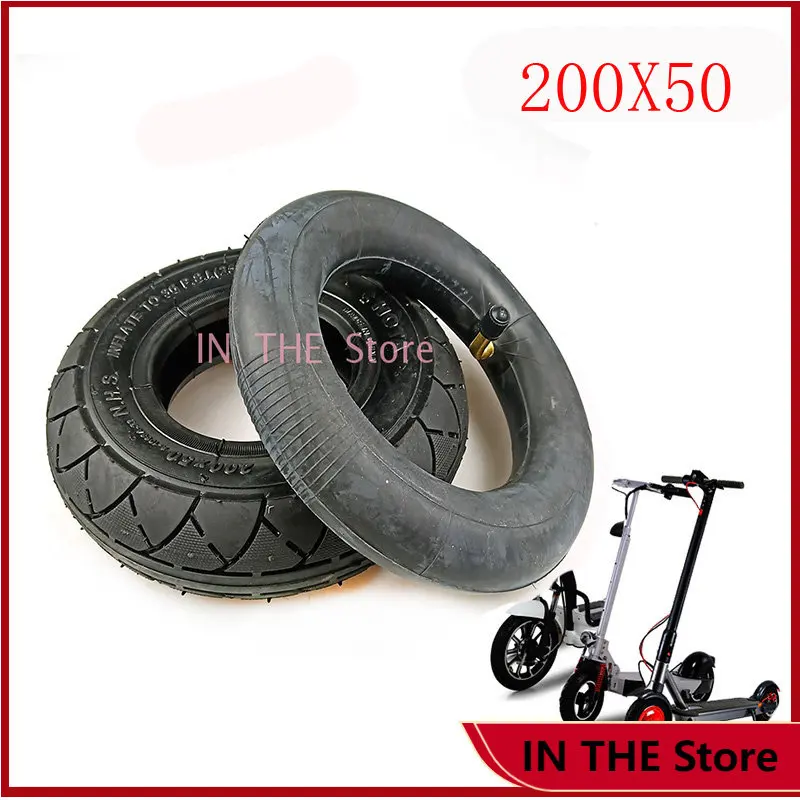 Scooter Tire 200X50 Tube with Bend Valve 45 90 Degrees for 8