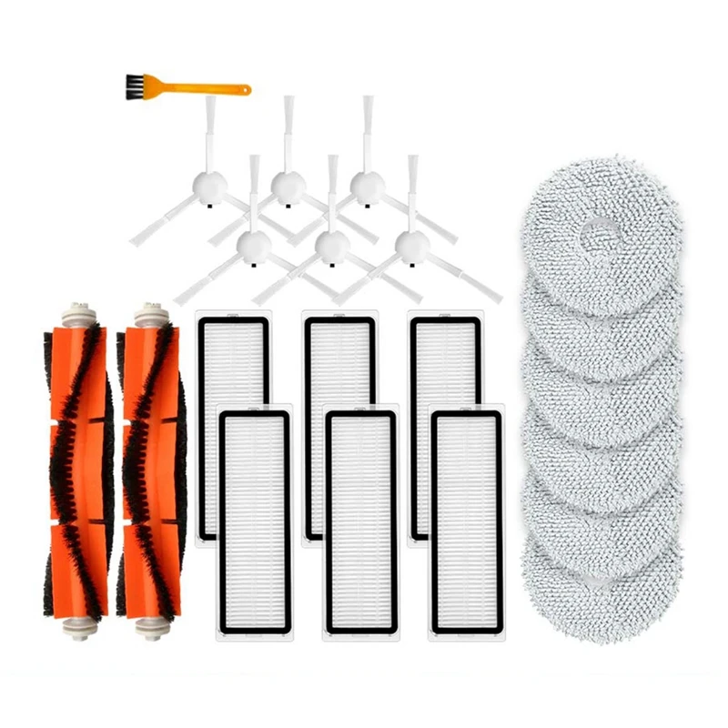 

Аксессуары для робота-пылесоса Xiaomi S10 + / S10 Plus, основная боковая щетка, фильтр НЕРА, тряпочка для швабры