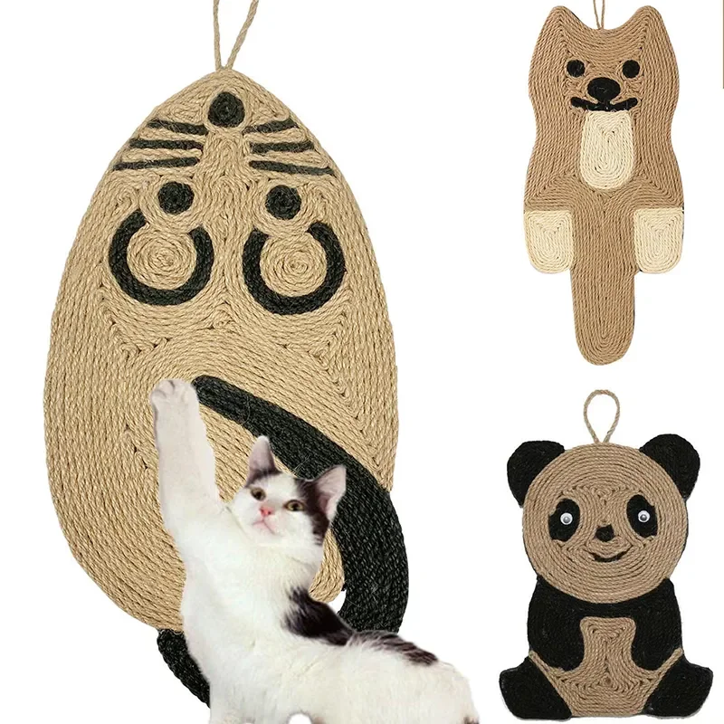 

Planche à gratter en Sisal pour chat, corde suspendue, jouet pour chaton, protection des meubles, grattoir à griffes