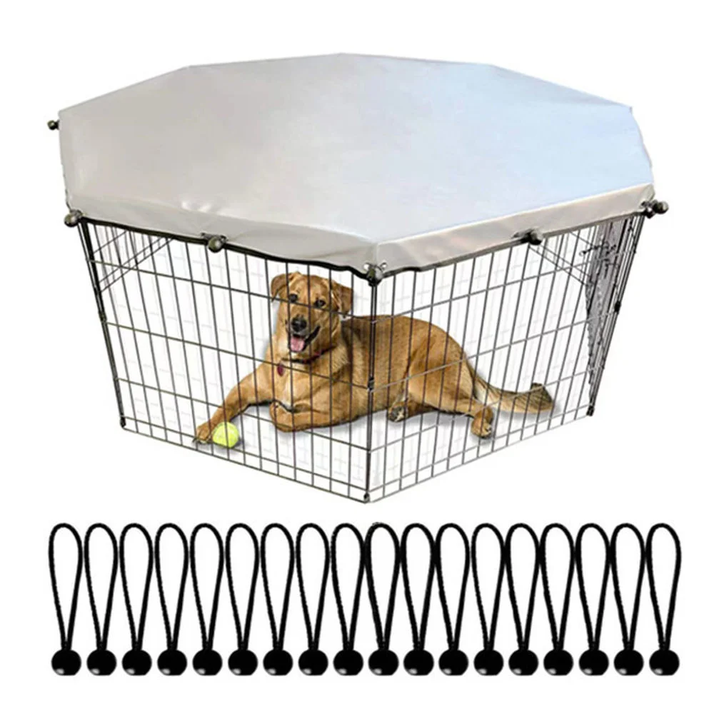 

1PCS Universal Octagon Fence Sun Cover Outdoor Garden Sun Protection Rain Shade Shade Pet Fence Floor Mat 24 Inch