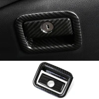 for toyota camry 18 19 carbon fiber color copilot console box glove box handle decorate cover trim car interior supplies