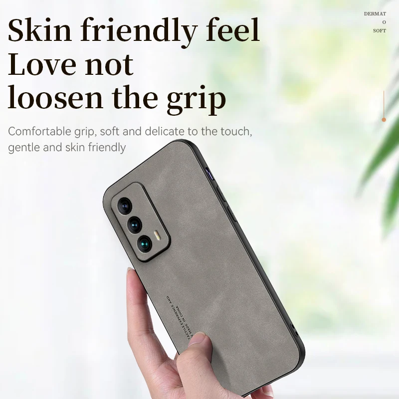 Luxury Leather Case for Meizu 18 Frosted Ultra-thin Heat Dissipation Armor Shockproof Soft Silicone Phone Cover for Meizu18