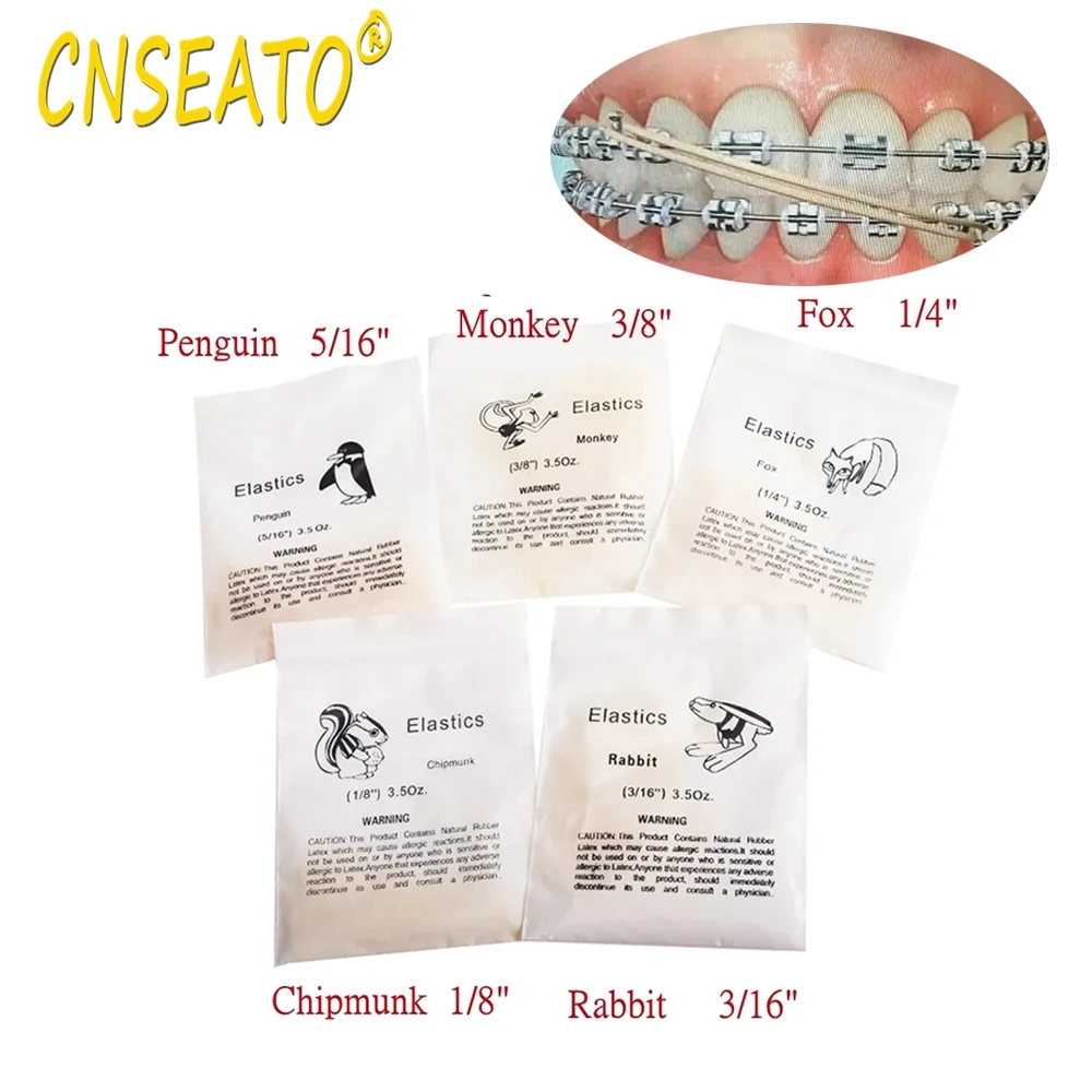5000 шт./коробка Ортодонтические латексные резинки 3 5 унции