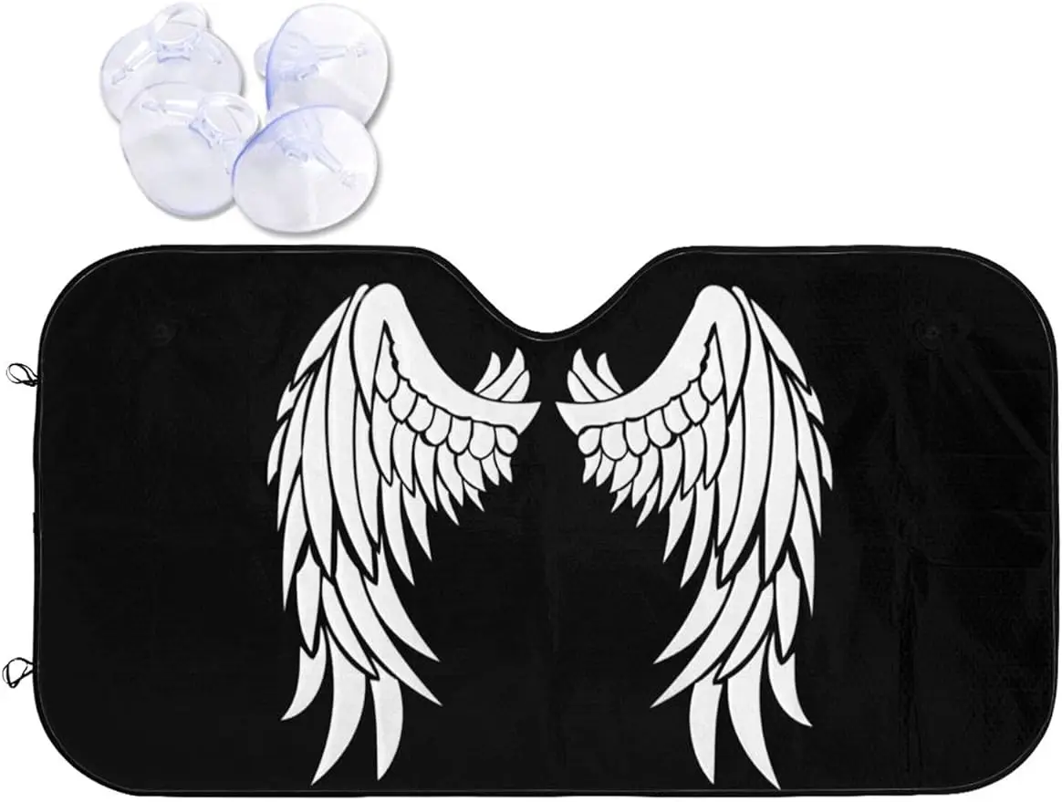 

Angel Wings Car Windshield Sun Shade Auto Sunshade for Car Truck SUV Blocks Rays Sun Visor Protector Keeps Your Vehicle Cool
