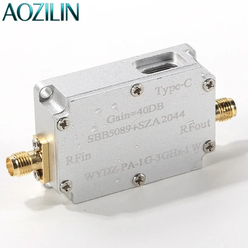 Фото AOZILIN 2.4ГГц 1Вт 30дБм РЧ усилитель мощности SBB5089+SZA2044 Модуль одноканального микроволнового усилителя №4
