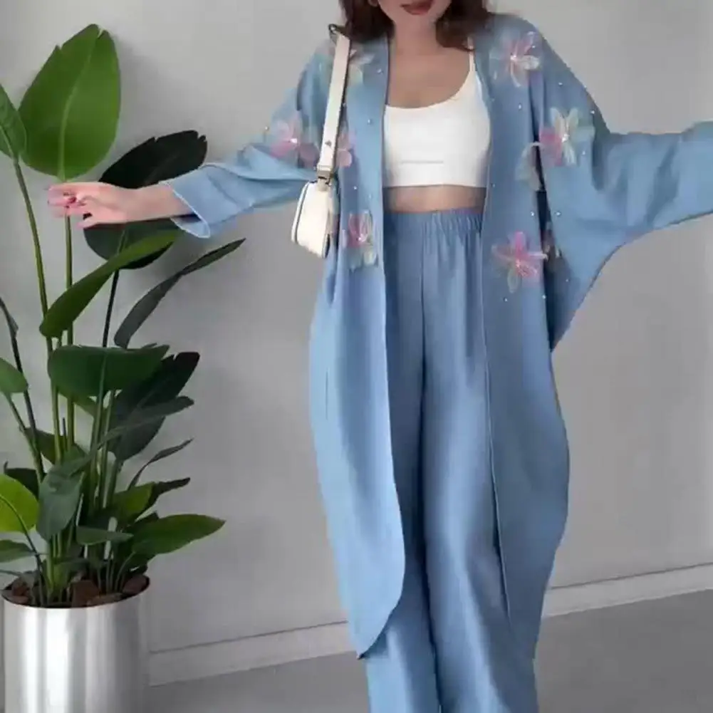 Женский весенний наряд элегантный комплект с 3d цветочным декором женский пиджак