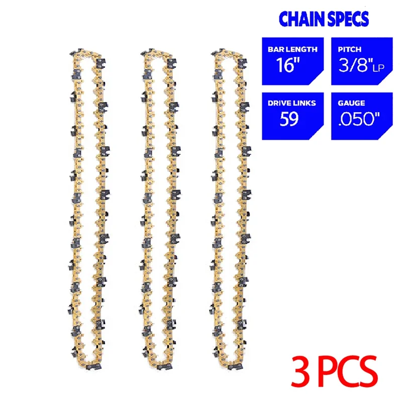 

Цепь для электропилы, 16 дюймов, нержавеющая сталь