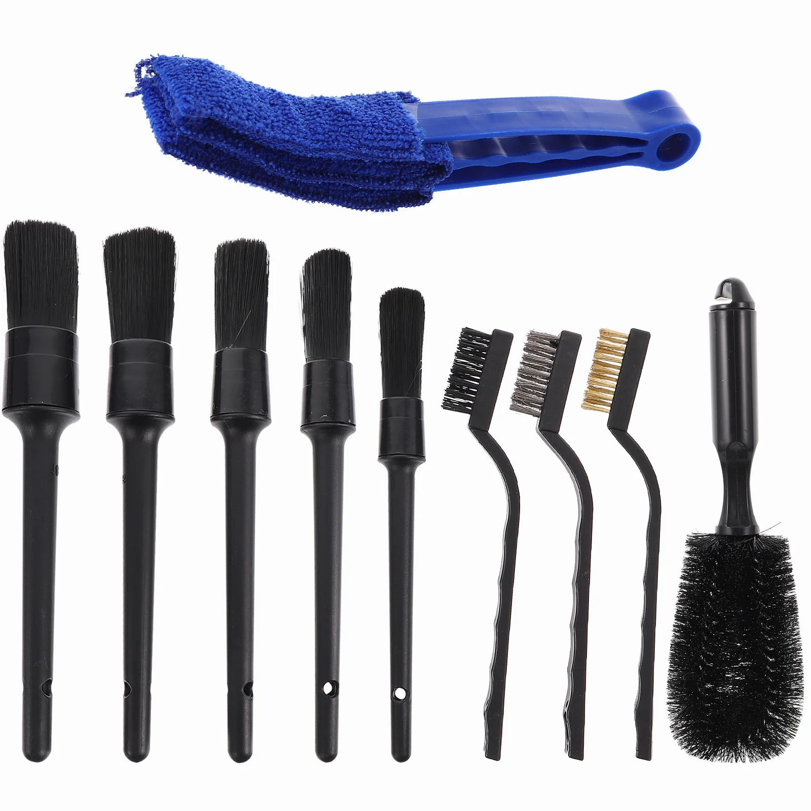 

10 Pcs Car Beauty Cleaning Wash Brush Auto Detailing Brushes Cosmetology Kit Air Vents Window Tire